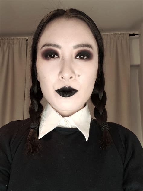 easy wednesday addams makeup